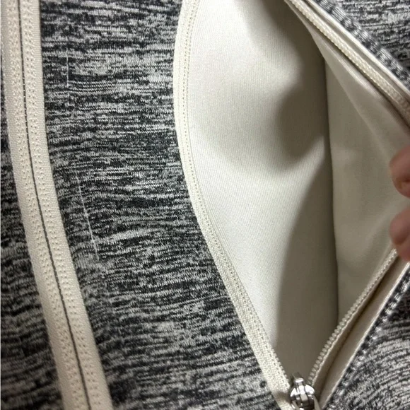 Lululemon Men’s City Sweat Zip Hoodie Fleece Size L Heathered Muslin - Picture 6 of 7